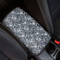 Abstract Nautical Anchor Pattern Print Car Center Console Cover