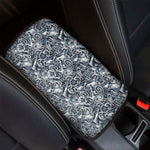 Abstract Nautical Anchor Pattern Print Car Center Console Cover