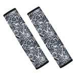 Abstract Nautical Anchor Pattern Print Car Seat Belt Covers
