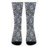 Abstract Nautical Anchor Pattern Print Crew Socks