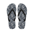 Abstract Nautical Anchor Pattern Print Flip Flops
