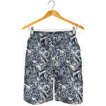 Abstract Nautical Anchor Pattern Print Men's Shorts