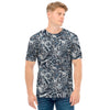 Abstract Nautical Anchor Pattern Print Men's T-Shirt