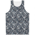 Abstract Nautical Anchor Pattern Print Men's Tank Top