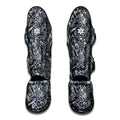 Abstract Nautical Anchor Pattern Print Muay Thai Shin Guards
