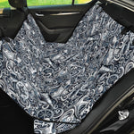 Abstract Nautical Anchor Pattern Print Pet Car Back Seat Cover