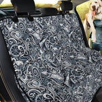 Abstract Nautical Anchor Pattern Print Pet Car Back Seat Cover