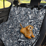Abstract Nautical Anchor Pattern Print Pet Car Back Seat Cover