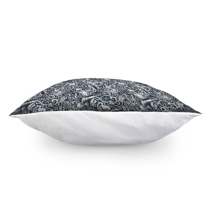 Abstract Nautical Anchor Pattern Print Pillow Cover