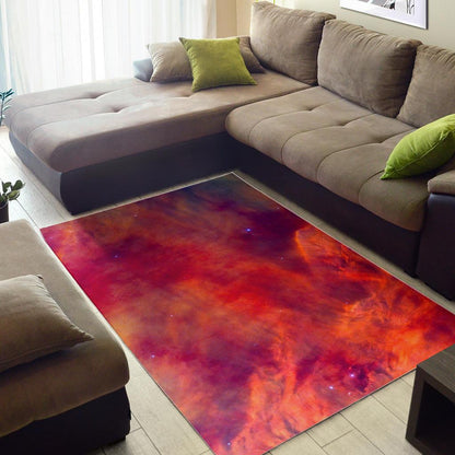 Abstract Nebula Cloud Galaxy Space Print Area Rug GearFrost