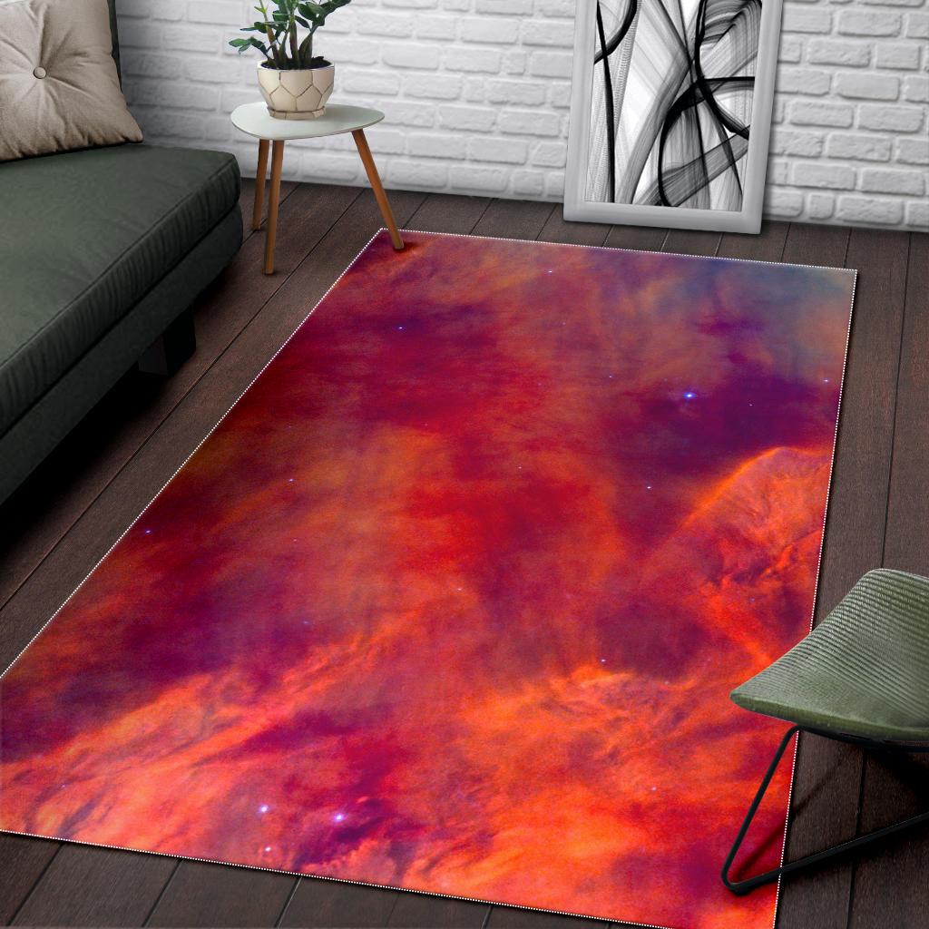 Abstract Nebula Cloud Galaxy Space Print Area Rug GearFrost