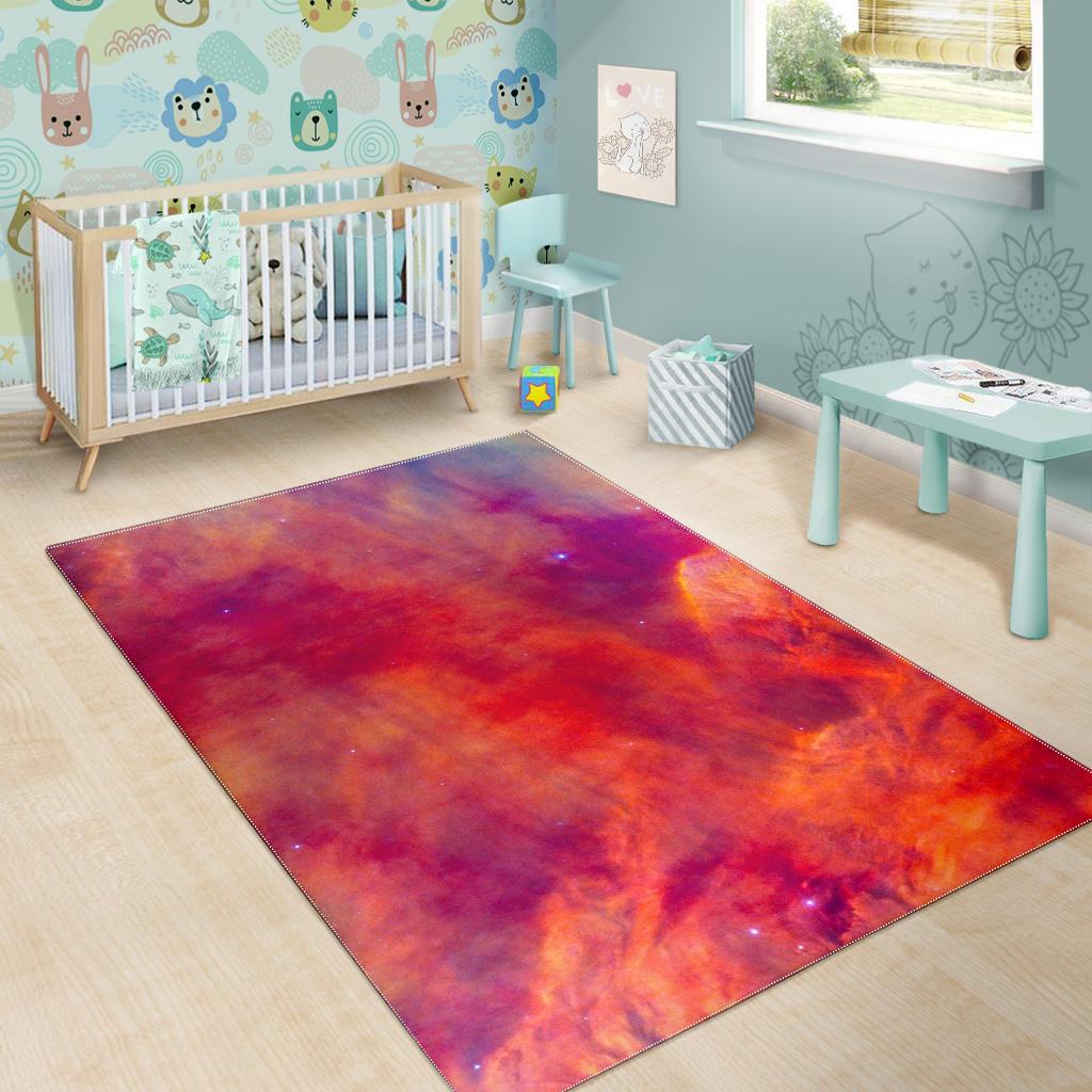 Abstract Nebula Cloud Galaxy Space Print Area Rug GearFrost