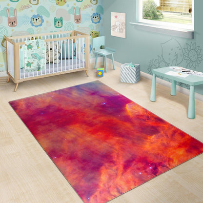 Abstract Nebula Cloud Galaxy Space Print Area Rug GearFrost