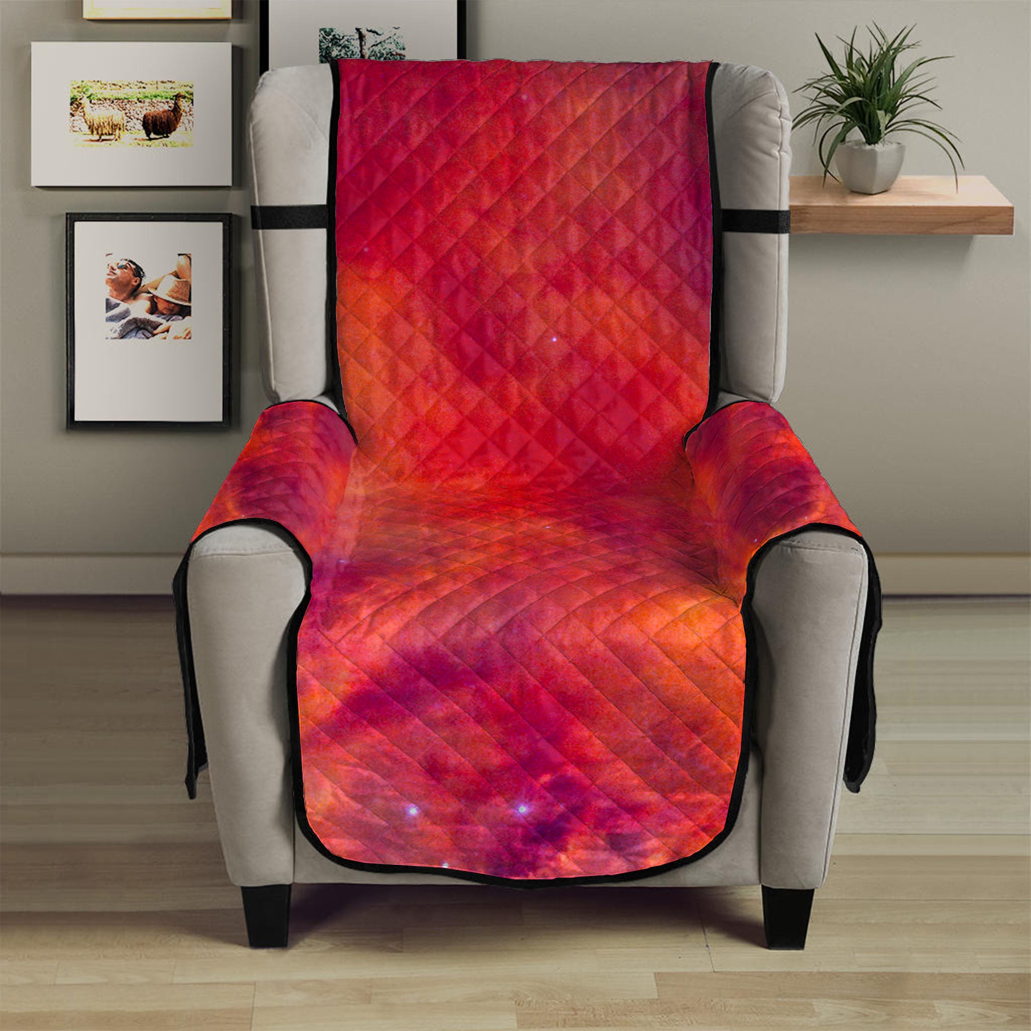 Abstract Nebula Cloud Galaxy Space Print Armchair Protector