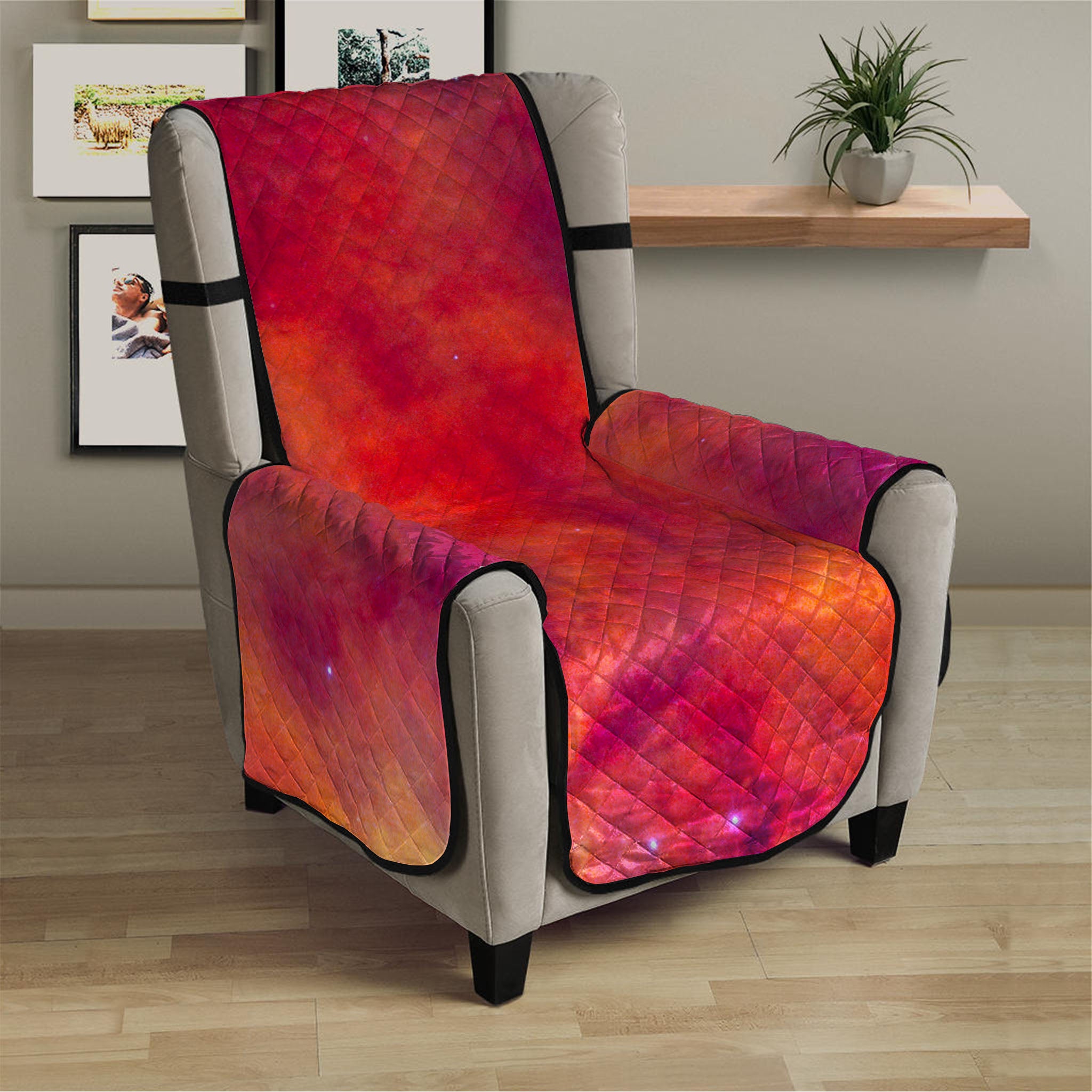 Abstract Nebula Cloud Galaxy Space Print Armchair Protector