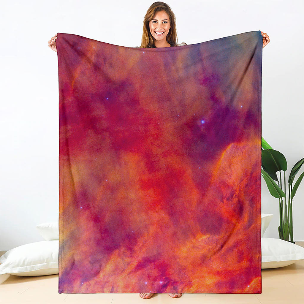 Abstract Nebula Cloud Galaxy Space Print Blanket