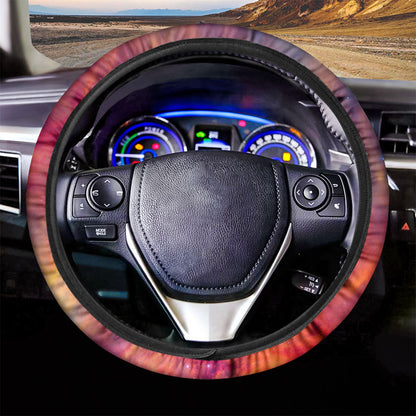 Abstract Nebula Cloud Galaxy Space Print Car Steering Wheel Cover