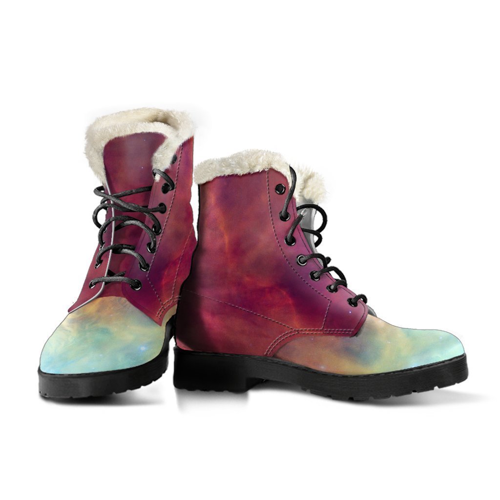 Abstract Nebula Cloud Galaxy Space Print Comfy Boots GearFrost