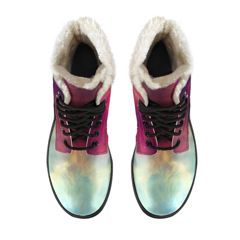 Abstract Nebula Cloud Galaxy Space Print Comfy Boots GearFrost