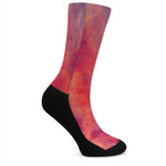 Abstract Nebula Cloud Galaxy Space Print Crew Socks