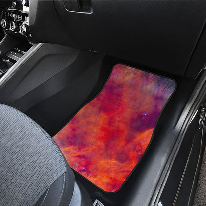 Abstract Nebula Cloud Galaxy Space Print Front and Back Car Floor Mats
