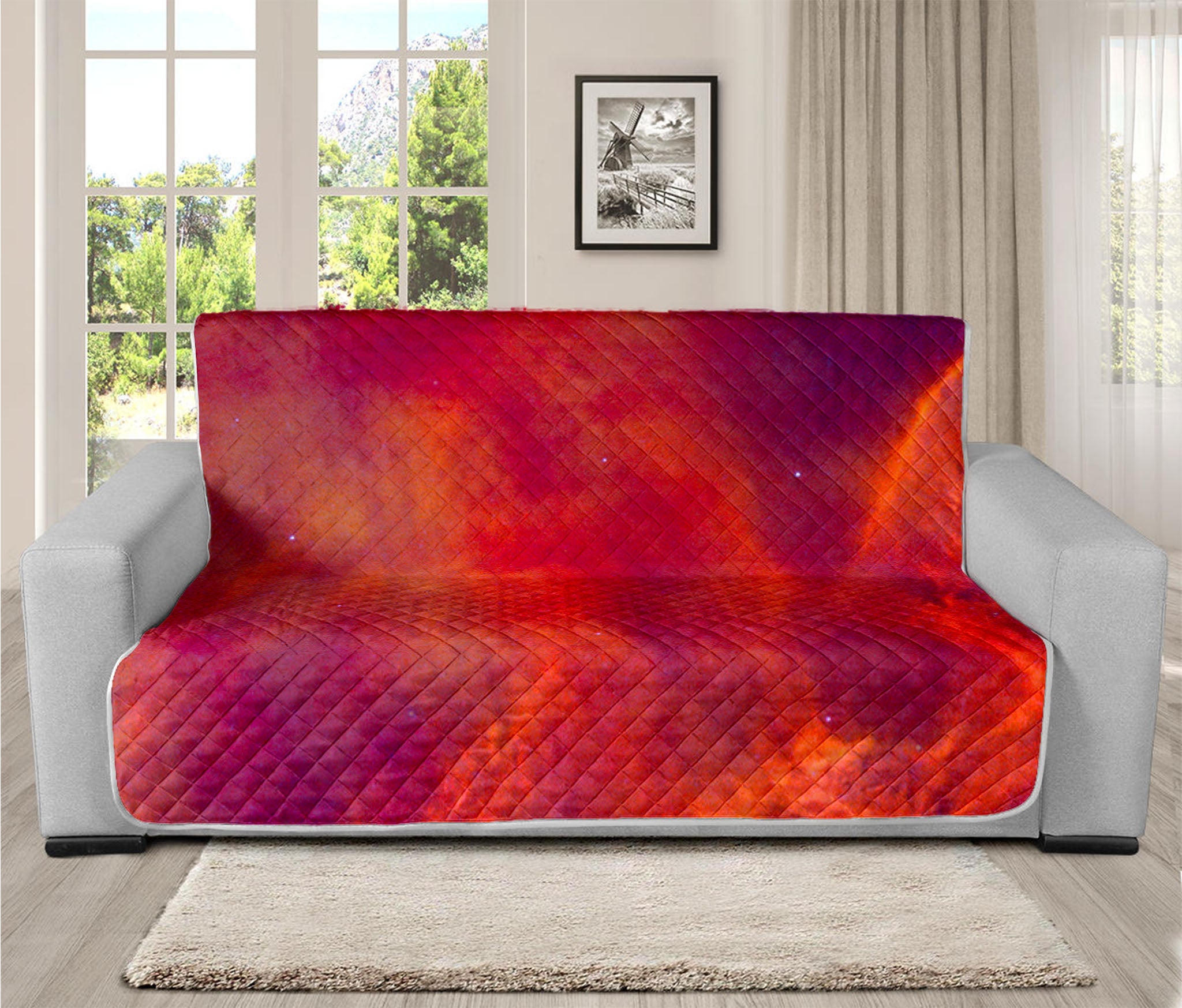 Abstract Nebula Cloud Galaxy Space Print Futon Protector