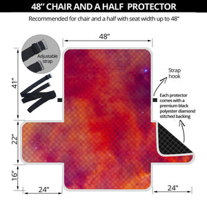 Abstract Nebula Cloud Galaxy Space Print Half Sofa Protector