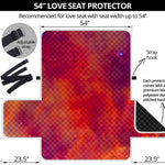 Abstract Nebula Cloud Galaxy Space Print Loveseat Protector