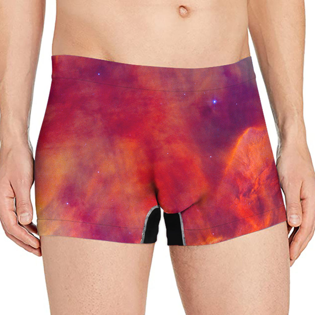 Abstract Nebula Cloud Galaxy Space Print Men's Boxer Briefs