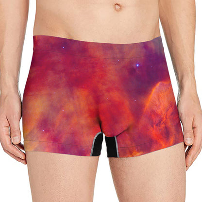 Abstract Nebula Cloud Galaxy Space Print Men's Boxer Briefs