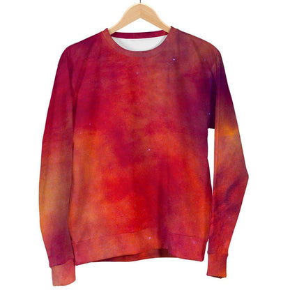 Abstract Nebula Cloud Galaxy Space Print Men's Crewneck Sweatshirt GearFrost