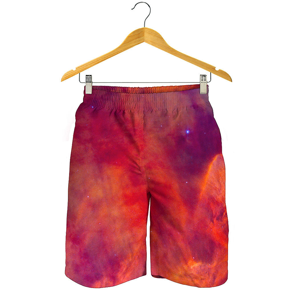 Abstract Nebula Cloud Galaxy Space Print Men's Shorts