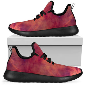 Abstract Nebula Cloud Galaxy Space Print Mesh Knit Shoes GearFrost