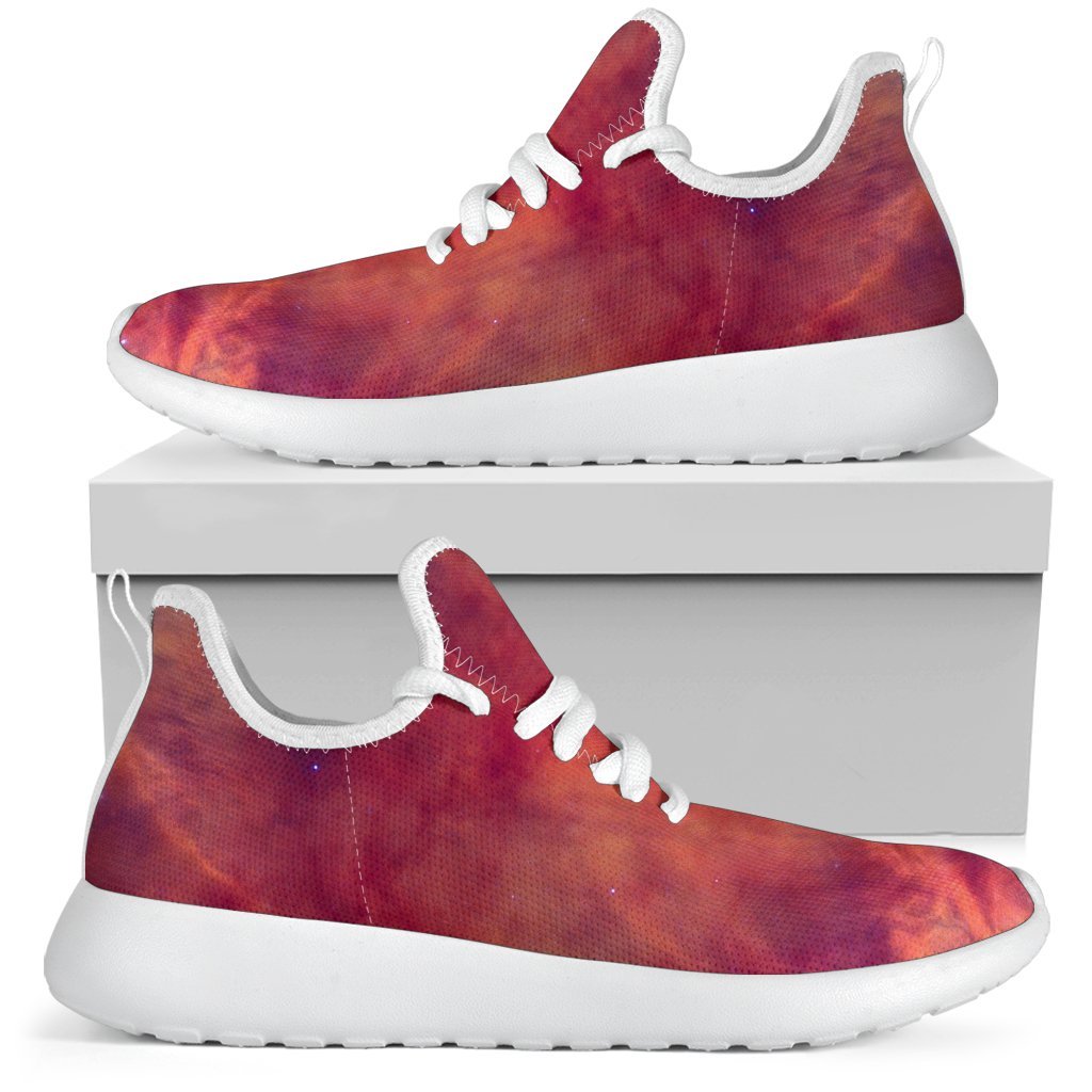 Abstract Nebula Cloud Galaxy Space Print Mesh Knit Shoes GearFrost