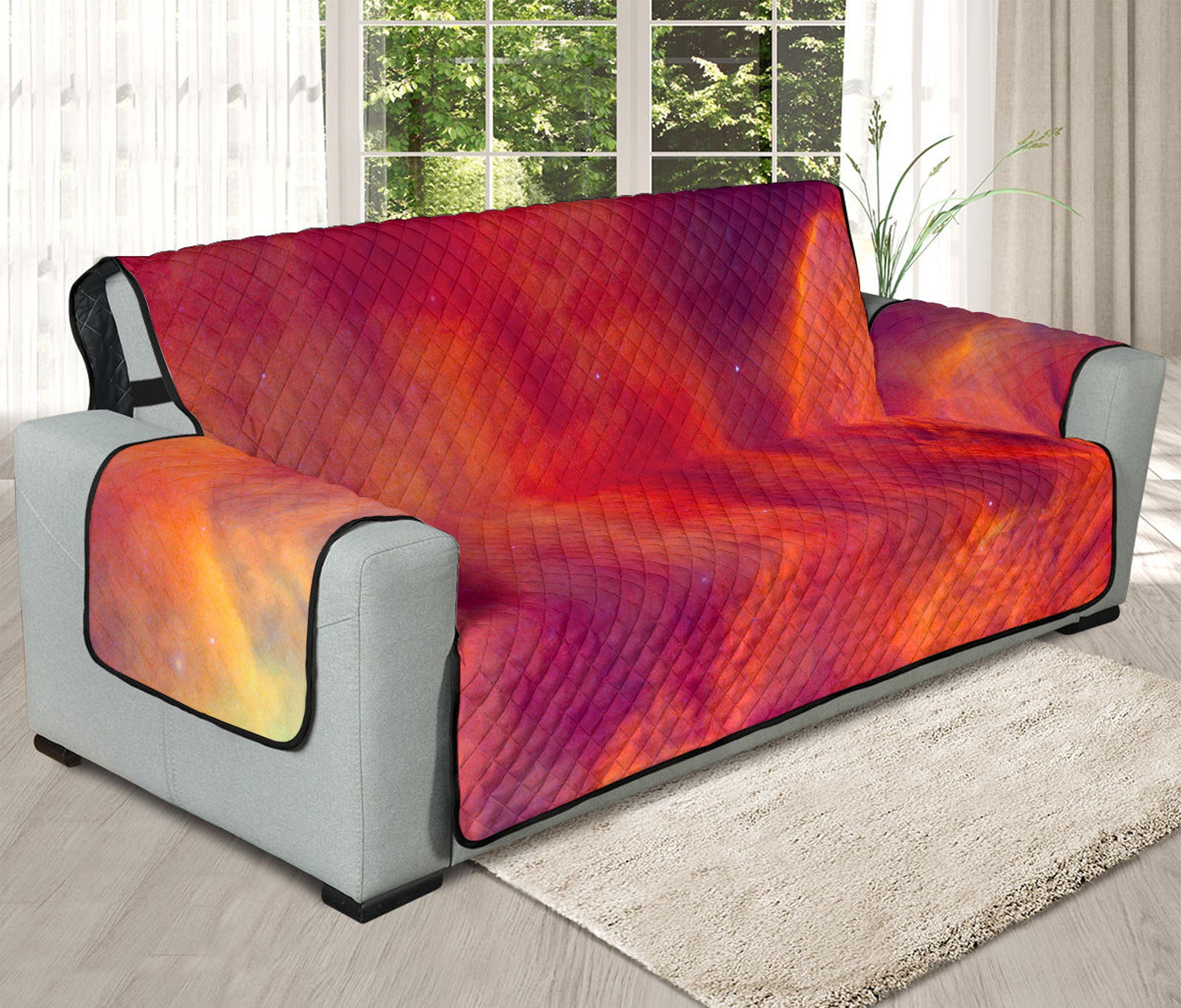 Abstract Nebula Cloud Galaxy Space Print Oversized Sofa Protector