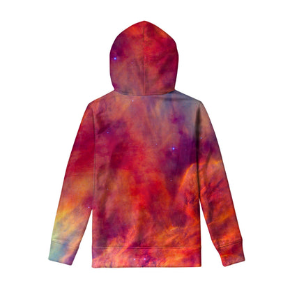 Abstract Nebula Cloud Galaxy Space Print Pullover Hoodie