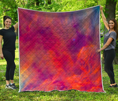 Abstract Nebula Cloud Galaxy Space Print Quilt