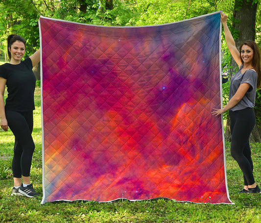 Abstract Nebula Cloud Galaxy Space Print Quilt