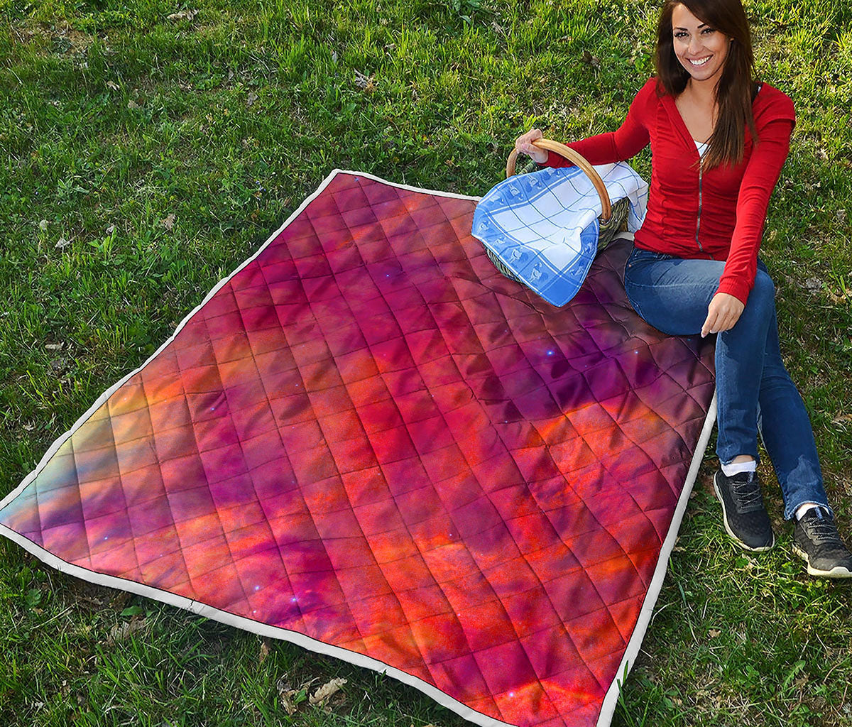 Abstract Nebula Cloud Galaxy Space Print Quilt