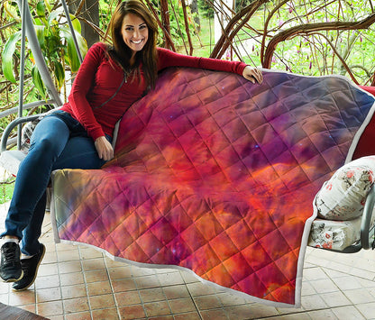 Abstract Nebula Cloud Galaxy Space Print Quilt