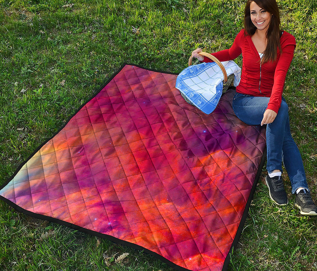 Abstract Nebula Cloud Galaxy Space Print Quilt