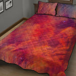 Abstract Nebula Cloud Galaxy Space Print Quilt Bed Set