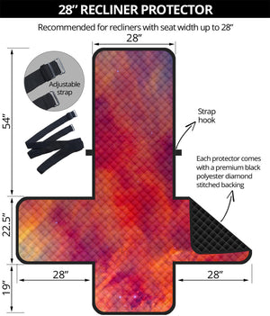 Abstract Nebula Cloud Galaxy Space Print Recliner Protector