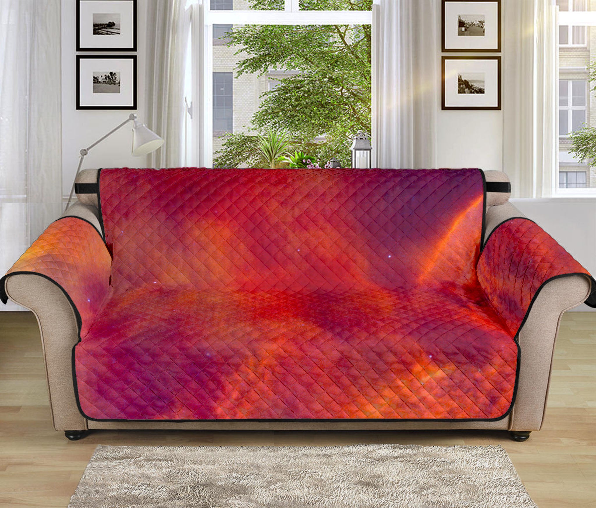 Abstract Nebula Cloud Galaxy Space Print Sofa Protector