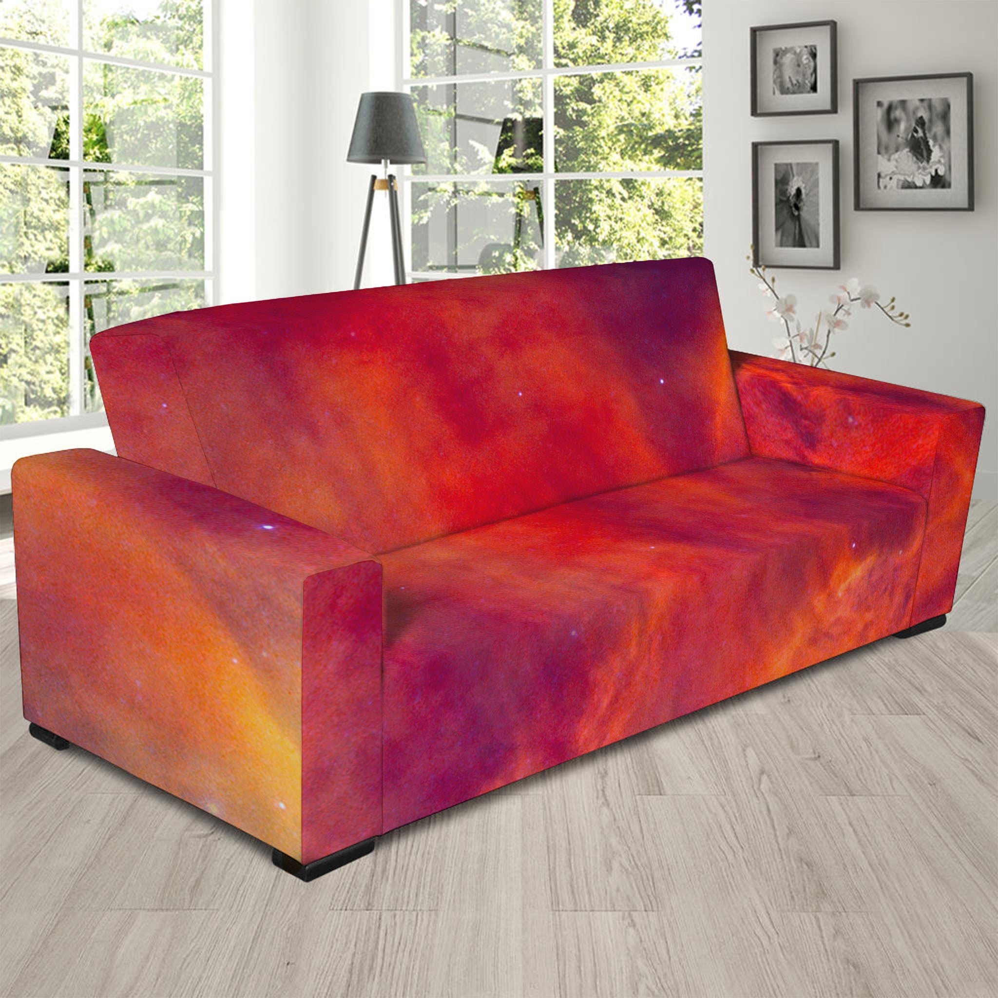 Abstract Nebula Cloud Galaxy Space Print Sofa Slipcover