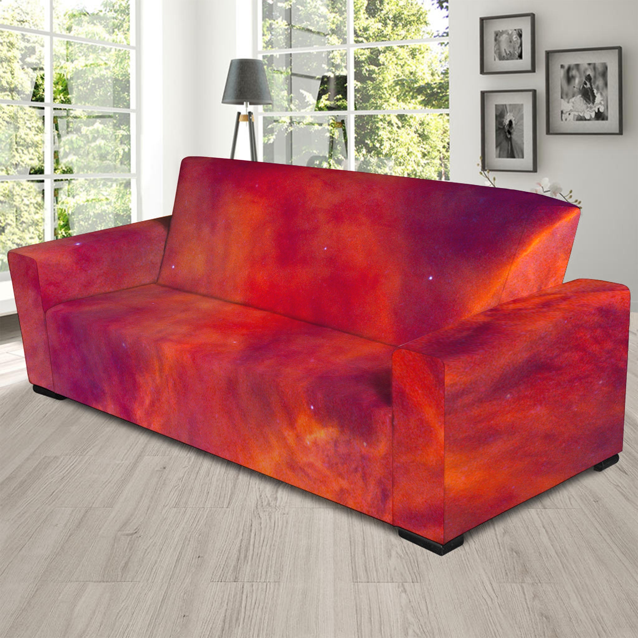 Abstract Nebula Cloud Galaxy Space Print Sofa Slipcover