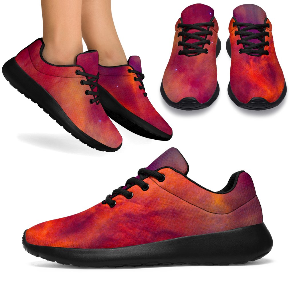 Abstract Nebula Cloud Galaxy Space Print Sport Shoes GearFrost