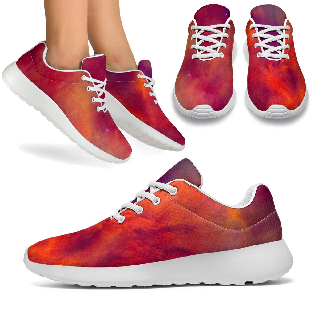 Abstract Nebula Cloud Galaxy Space Print Sport Shoes GearFrost