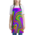 Abstract Neon Trippy Print Apron