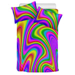 Abstract Neon Trippy Print Duvet Cover Bedding Set